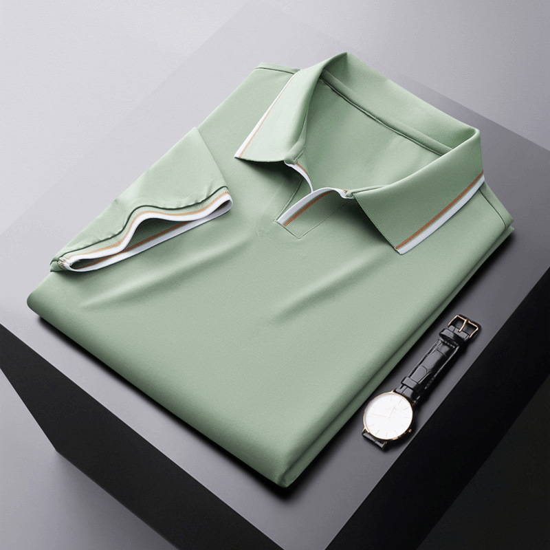 Elegantes Seiden-Poloshirt für Herren