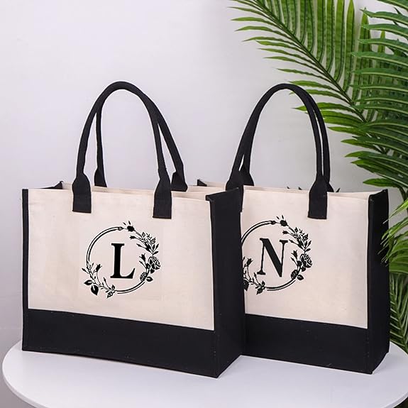 Lina™ - Personalisierte Einkaufstasche mit Buchstaben