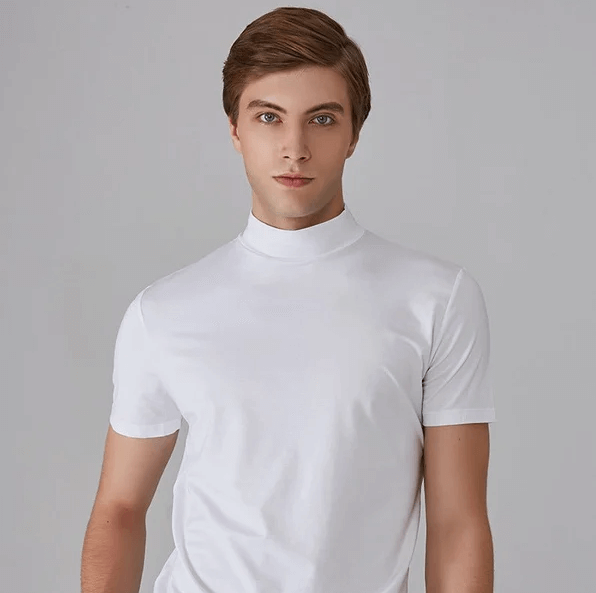 Antitranspirant-Rollkragen-T-Shirt für Herren