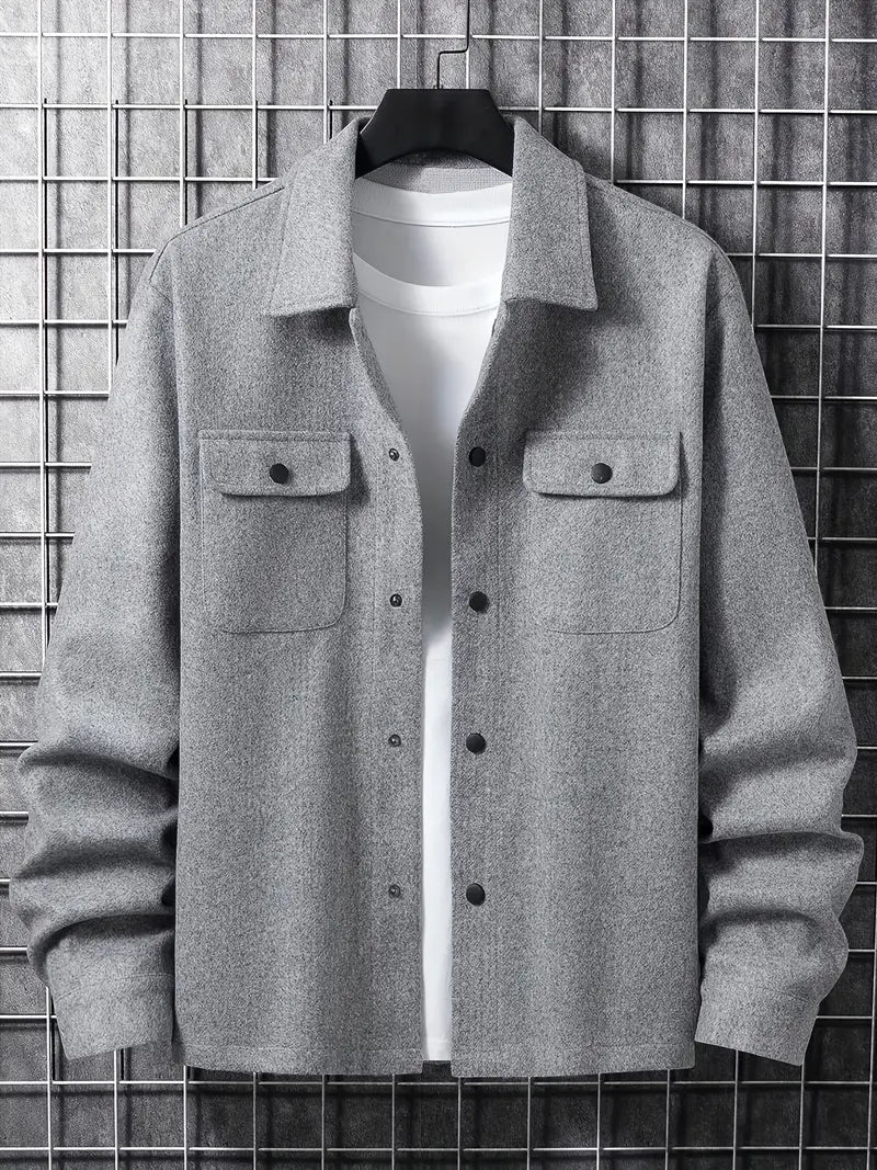 Übergangs- Hemdjacke mit Doppeltaschen
