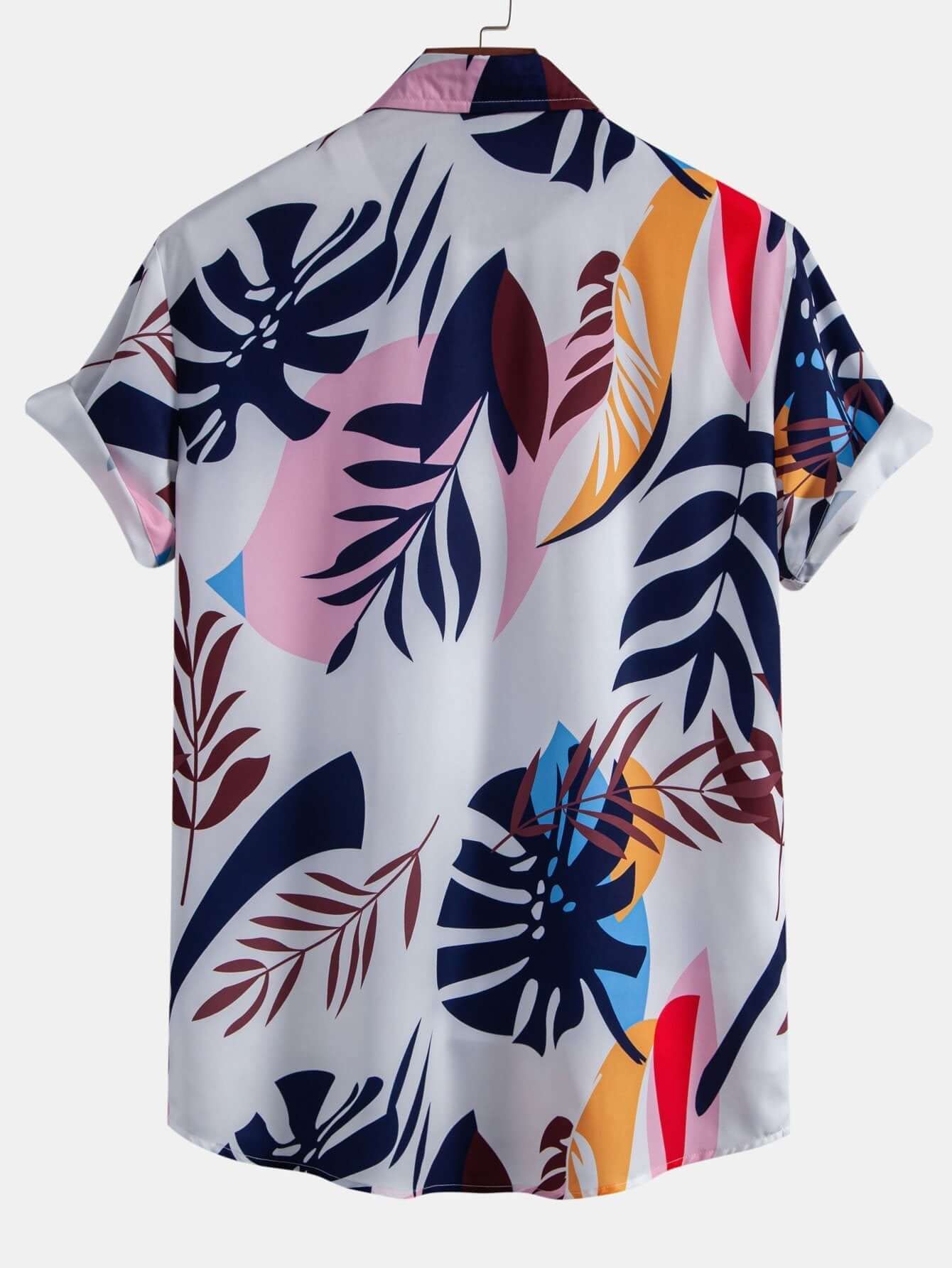 Farbblock Print Hemd Herren Regular Fit