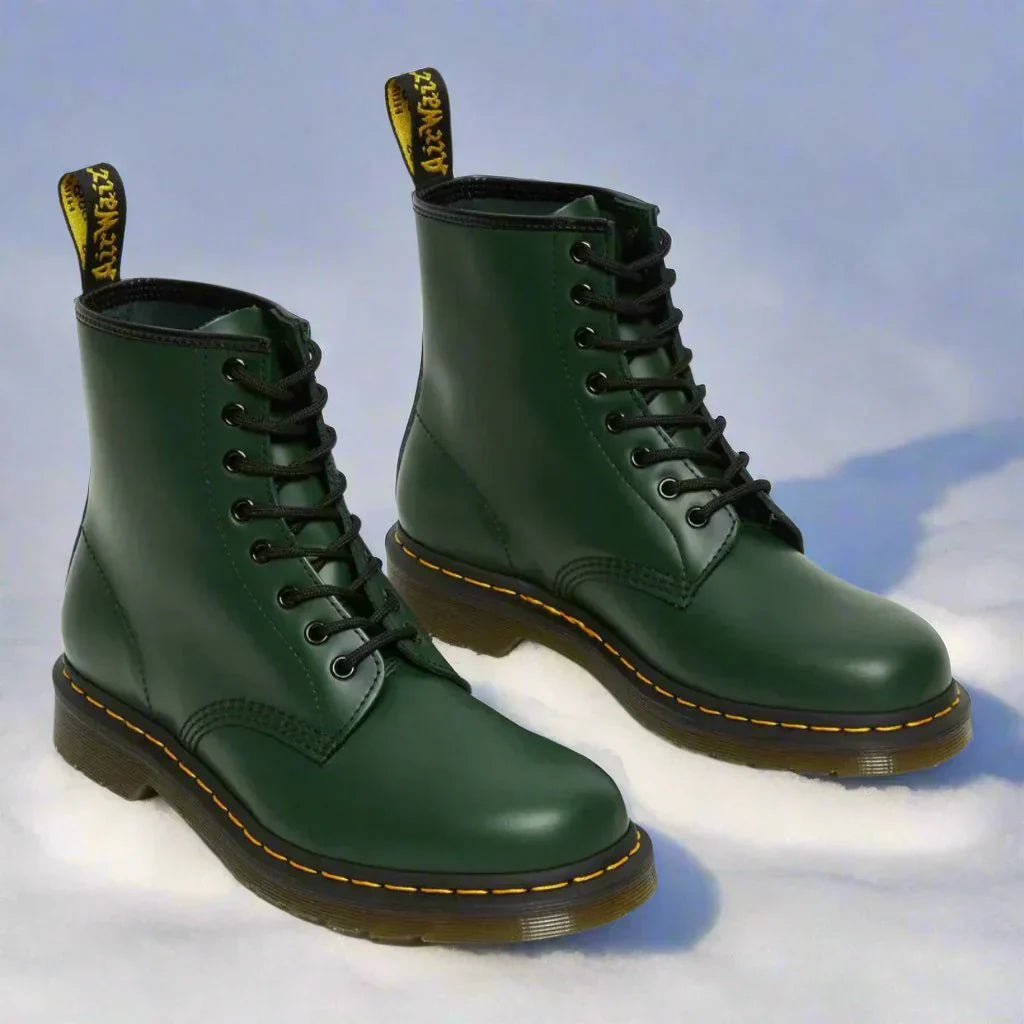 Herren Schnürstiefel aus Öko-Leder mit Gummisohle – Evan