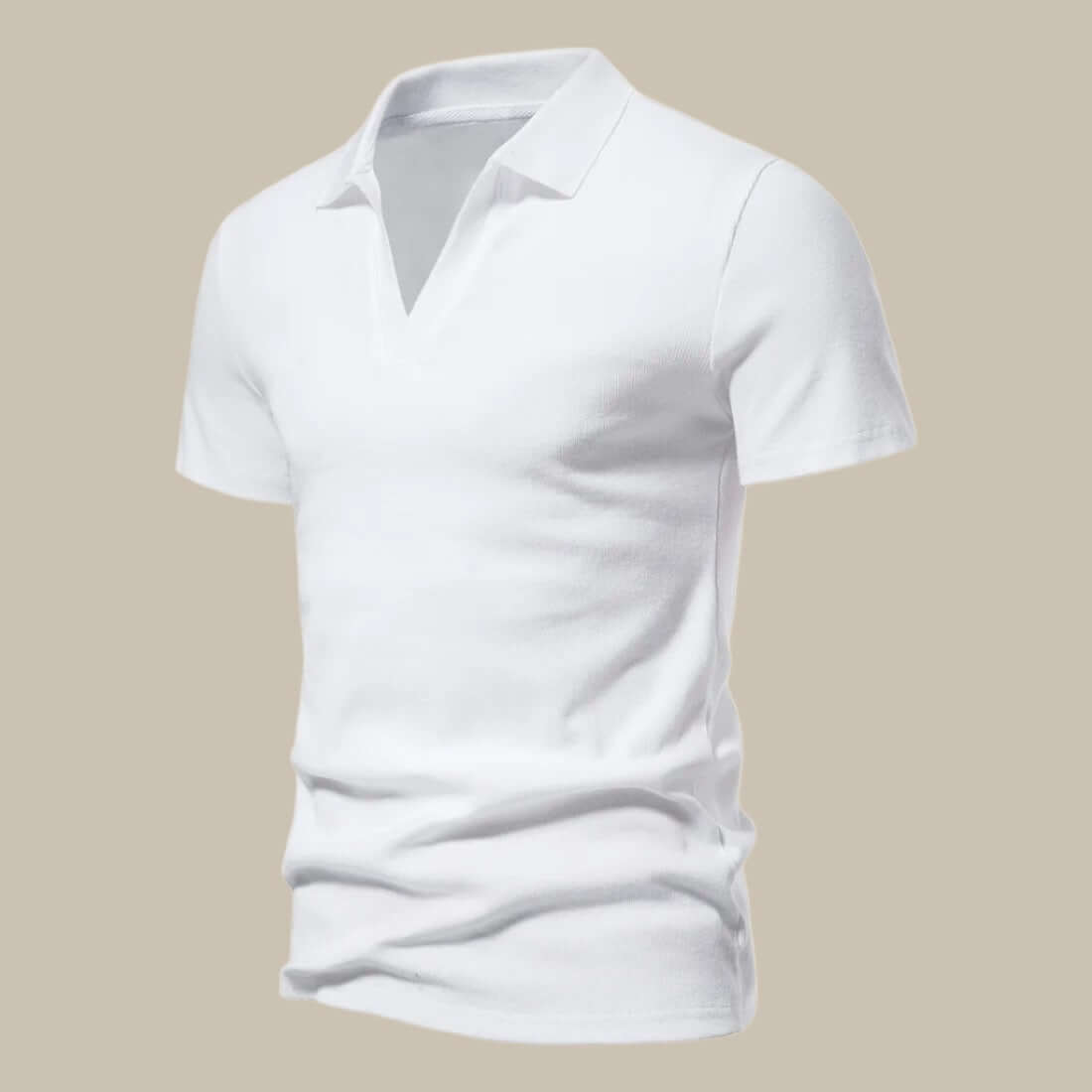 Stilvolles Herren Premium Polo im Merino Look