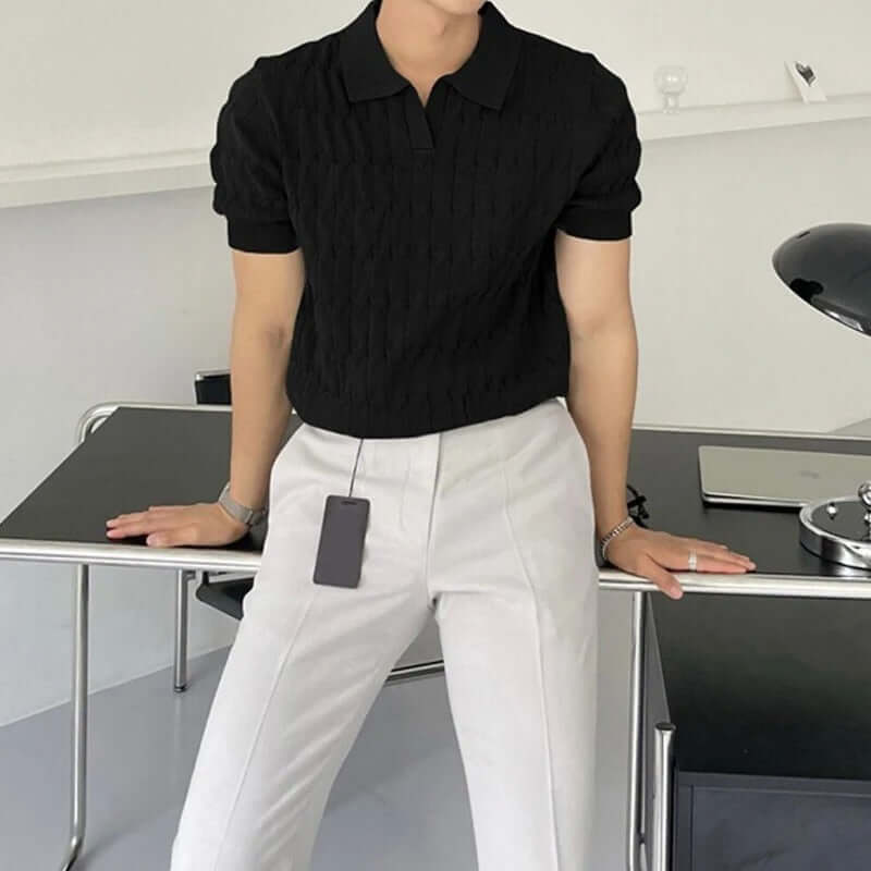 Herren-Poloshirt Kurzarm Modernes Design