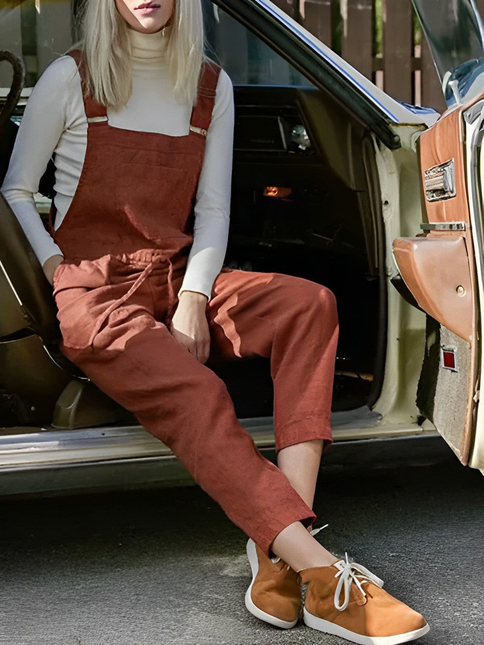 Tara - Tangerine Sommer-Jumpsuit