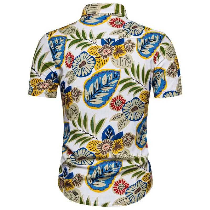 Stylisches Herren Kurzarmhemd mit Vintage-Druck