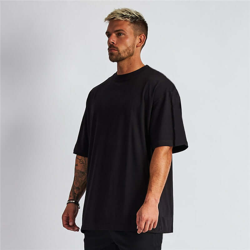 Weitfallendes Kurzarm-T-Shirt Herren