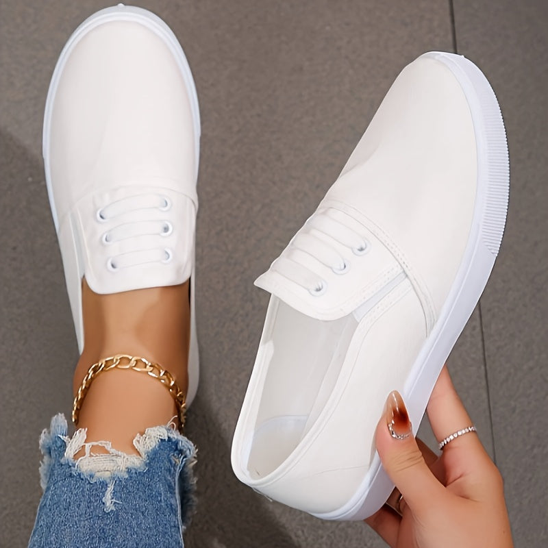 Weiße Minimalistische Sneakers - Livia