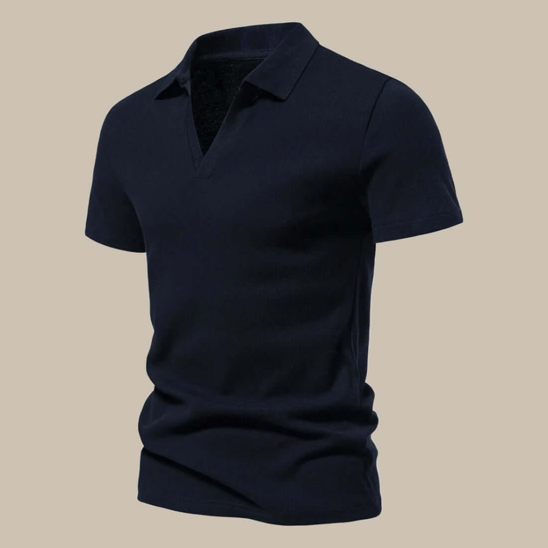 Stilvolles Herren Premium Polo im Merino Look