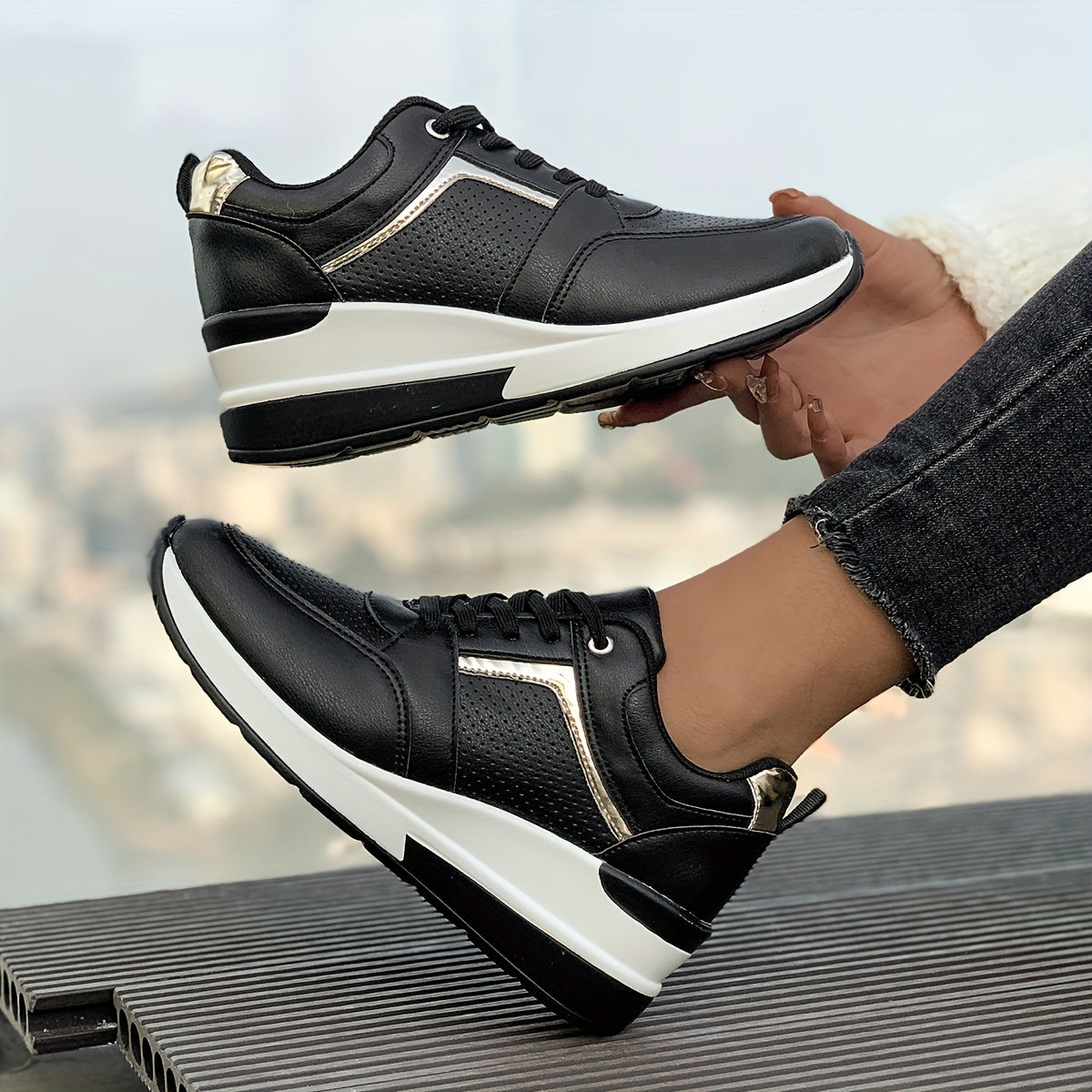 Weiße Orthopädische Sneakers - Clarice