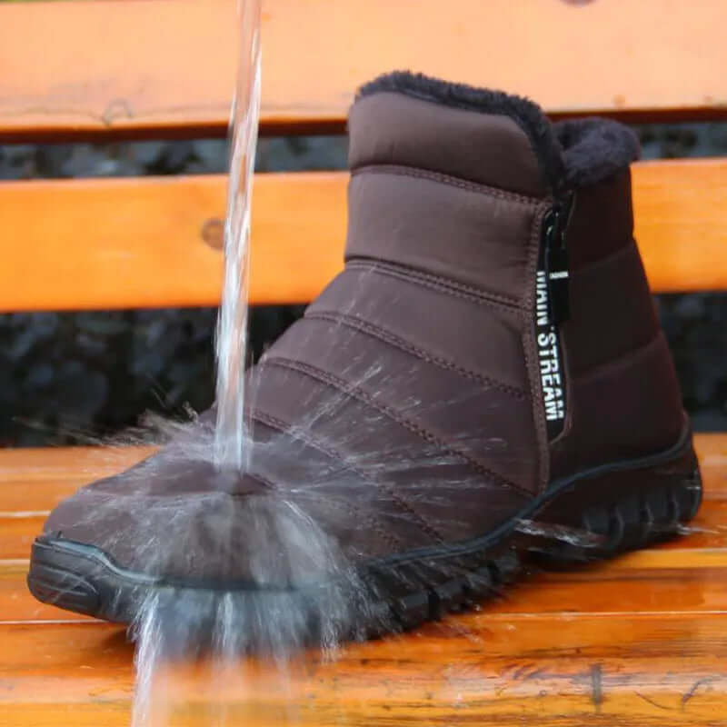 Wasserdichte Damen-Winterstiefel mit Reißverschluss