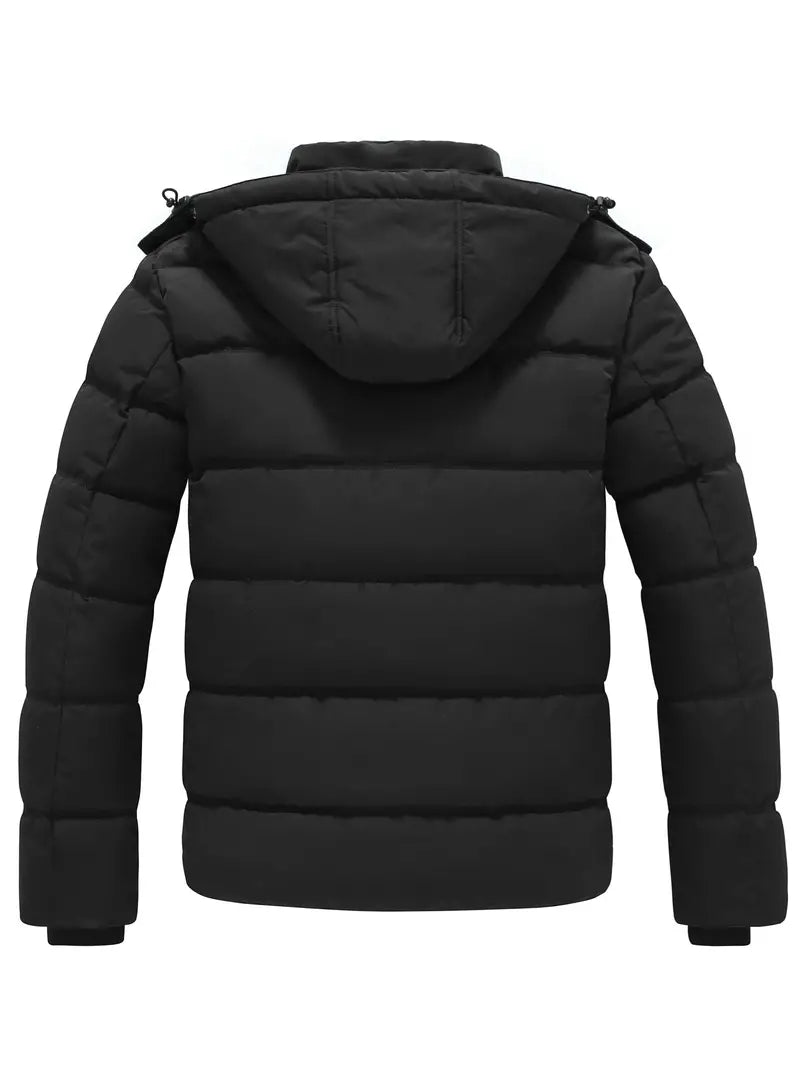 Wasserabweisende Pufferjacke mit Kapuze für Männer
