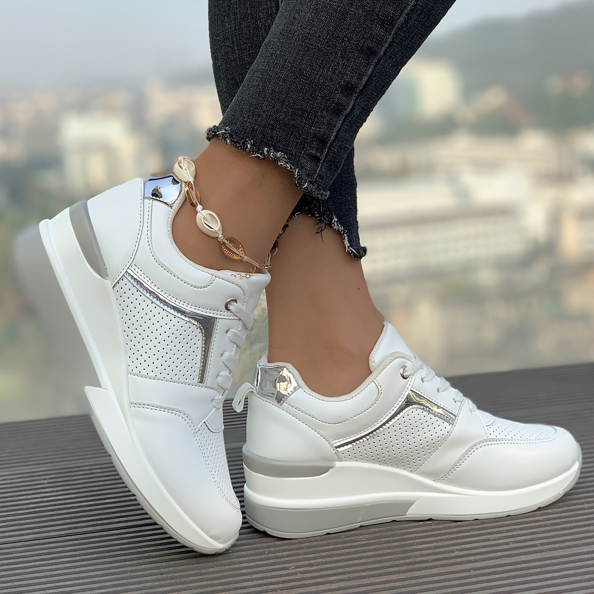 Weiße Orthopädische Sneakers - Clarice
