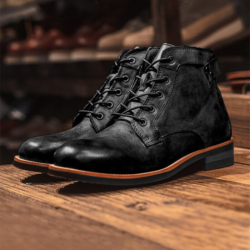 Herren Orthopädische Lederstiefel - Komfort & Stil