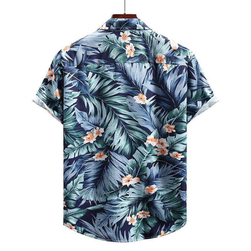 Stylisches Herren Kurzarmhemd Hawaii-Print