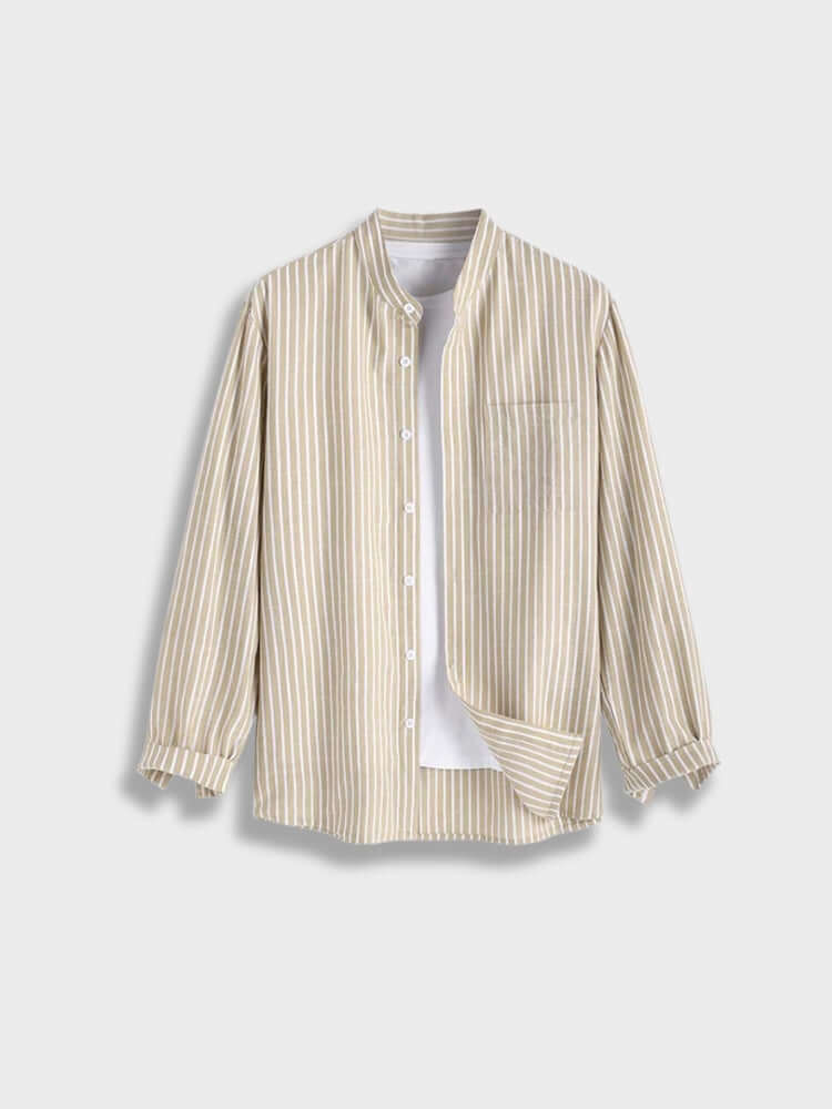 Gestreiftes Herren-Langarmhemd - Elegant & Vielseitig