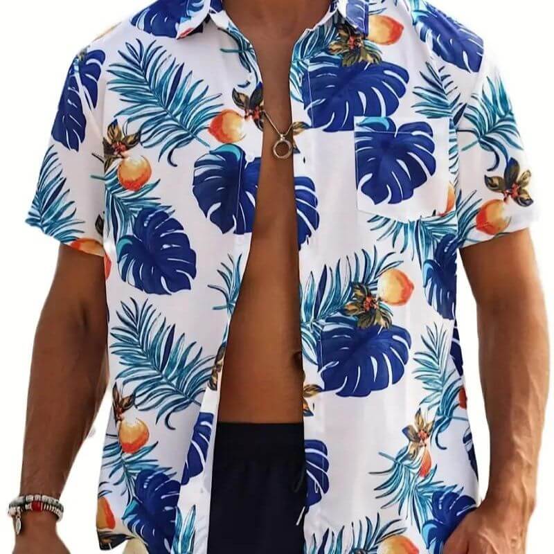 Stylisches Herren Kurzarmhemd Cancun-Stil