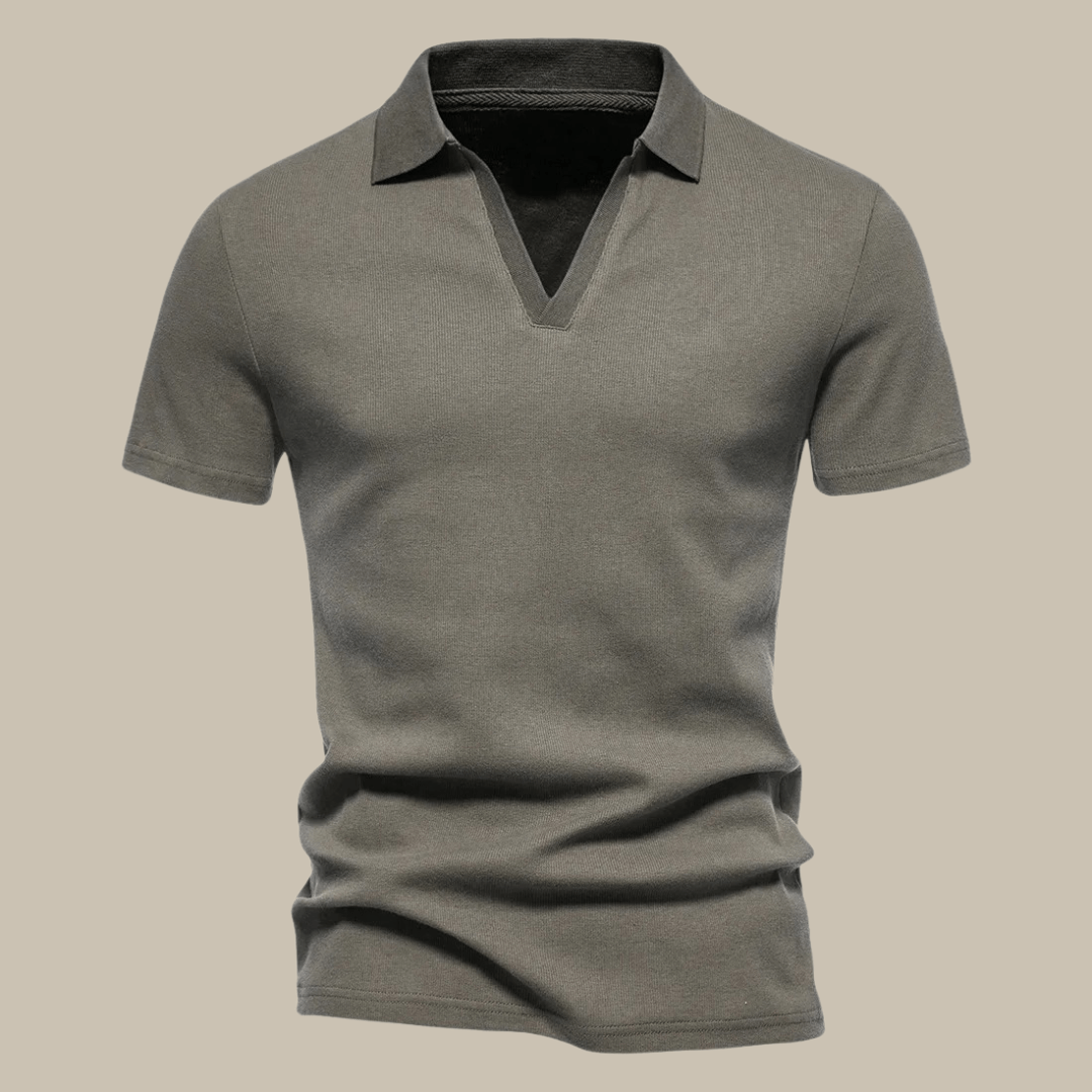 Stilvolles Herren Premium Polo im Merino Look