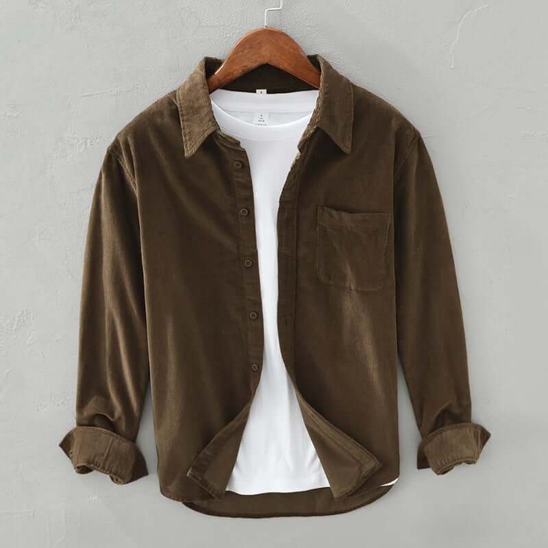 Retro Cordhemd Herren - Elegant & Vielseitig