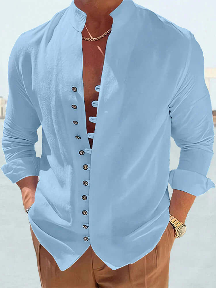 Leinenhemd Herren Langarm - Elegantes Freizeithemd