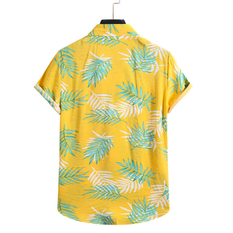 Auffälliges Herren Kurzarm Hemd im Blumen-Look