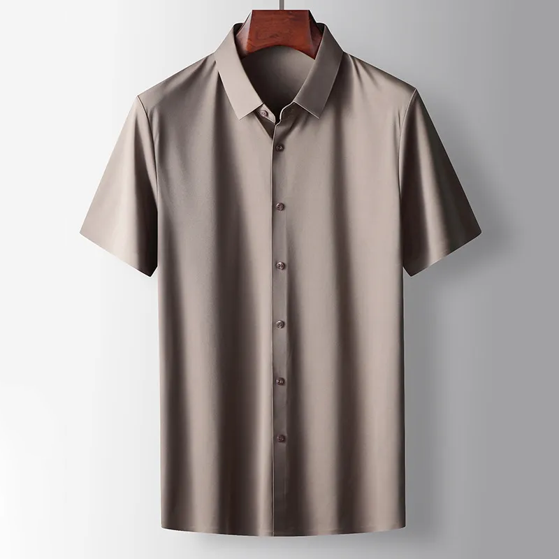 Caeden - Elegantes Grünes Seidenhemd für Herren
