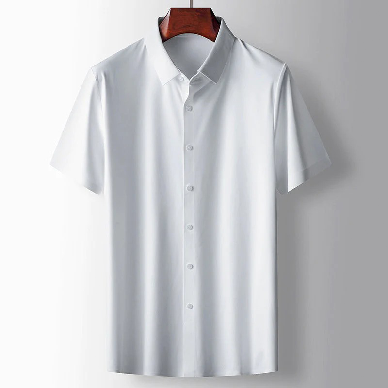 Caeden - Elegantes Grünes Seidenhemd für Herren