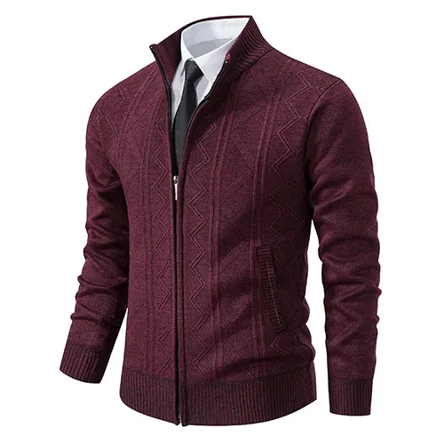 Fintan | Herren Strick Strickjacke | Reißverschluss