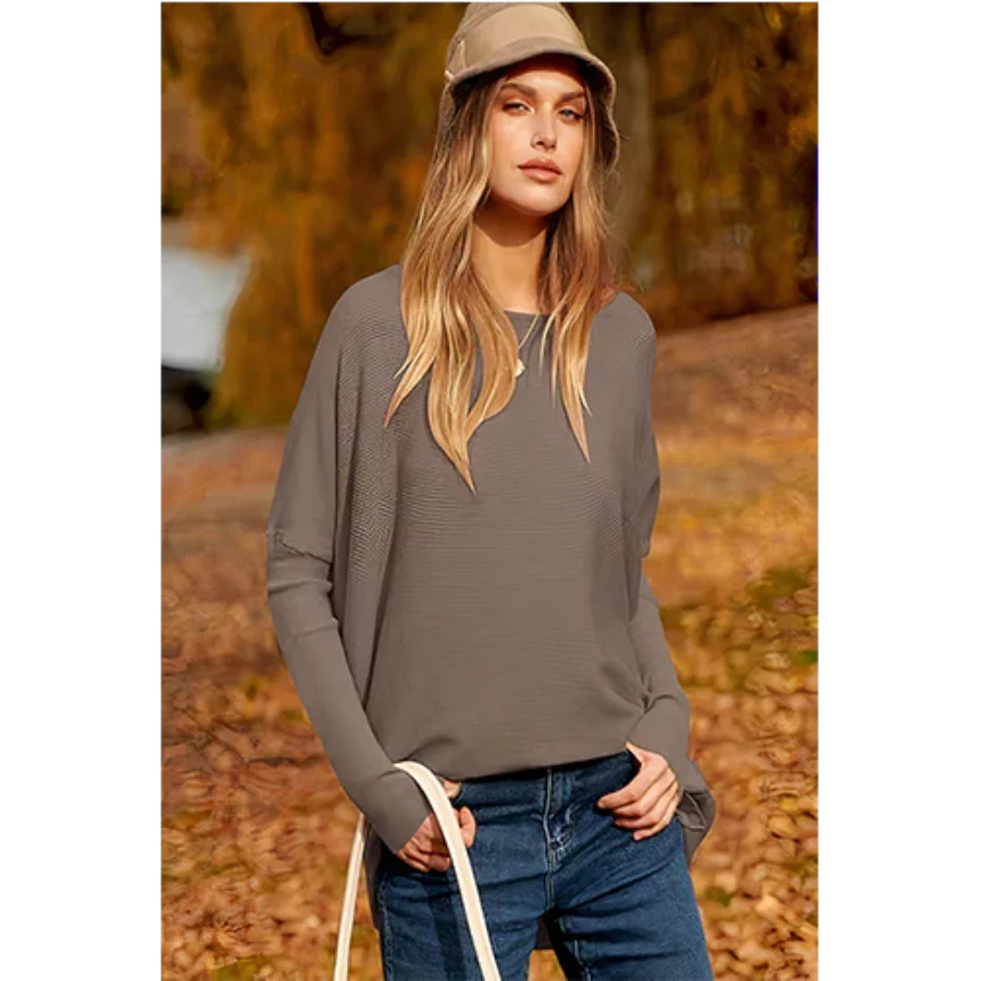 Ainhoa | Damen Herbst Lässige Pullover | Überdimensionale