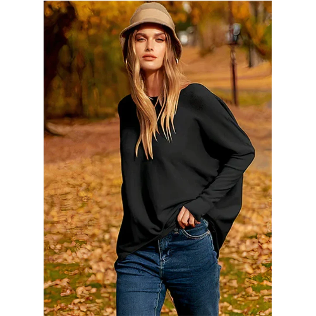 Ainhoa | Damen Herbst Lässige Pullover | Überdimensionale