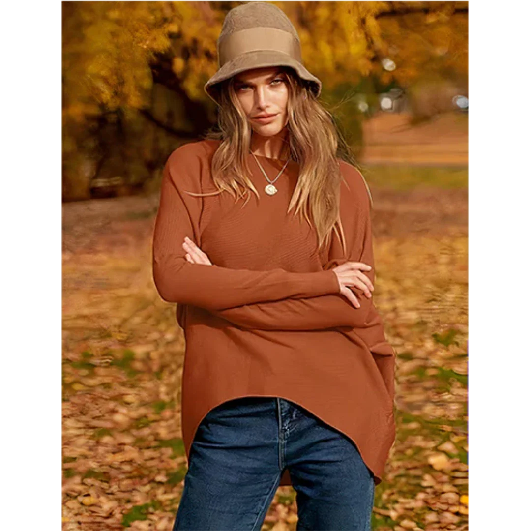 Ainhoa | Damen Herbst Lässige Pullover | Überdimensionale
