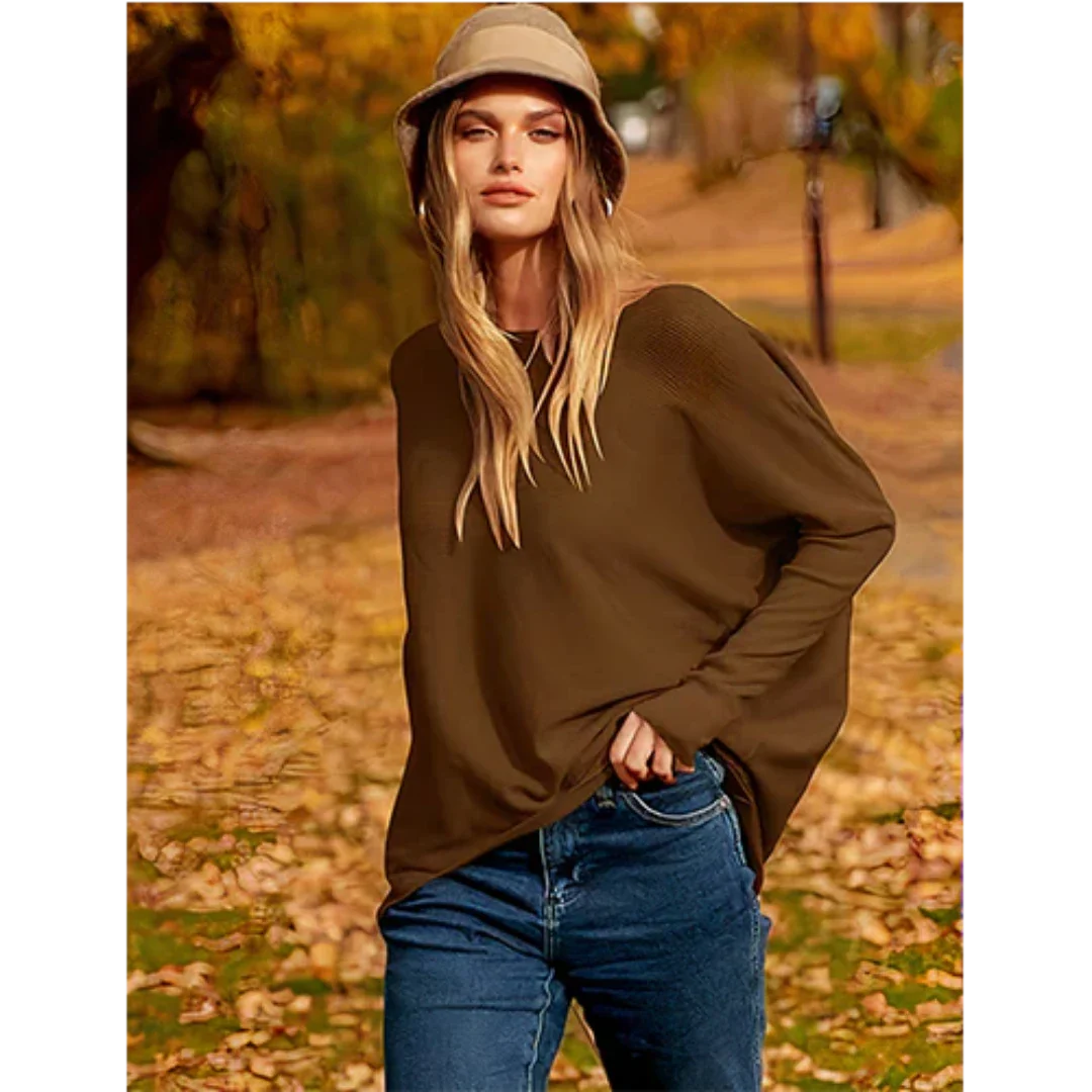 Ainhoa | Damen Herbst Lässige Pullover | Überdimensionale