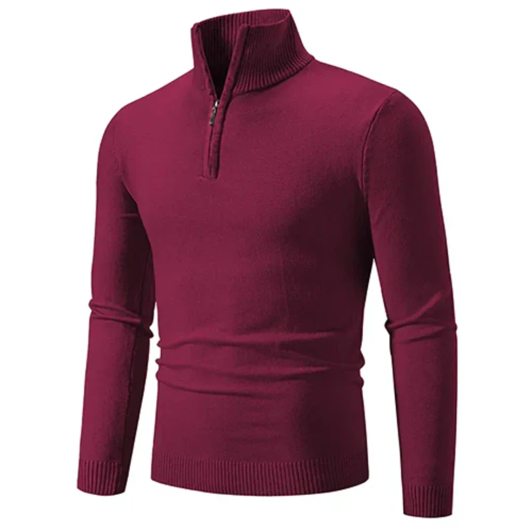 Adeel | Herren Halb Rollkragen Pullover | Warme