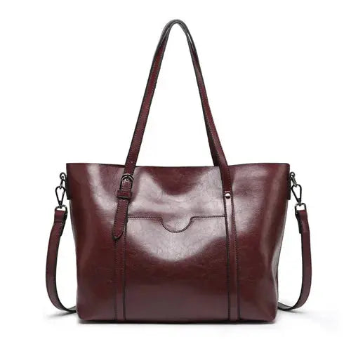 Ingrids Luxuriöser Klassiker | Schultertasche aus Kunstleder