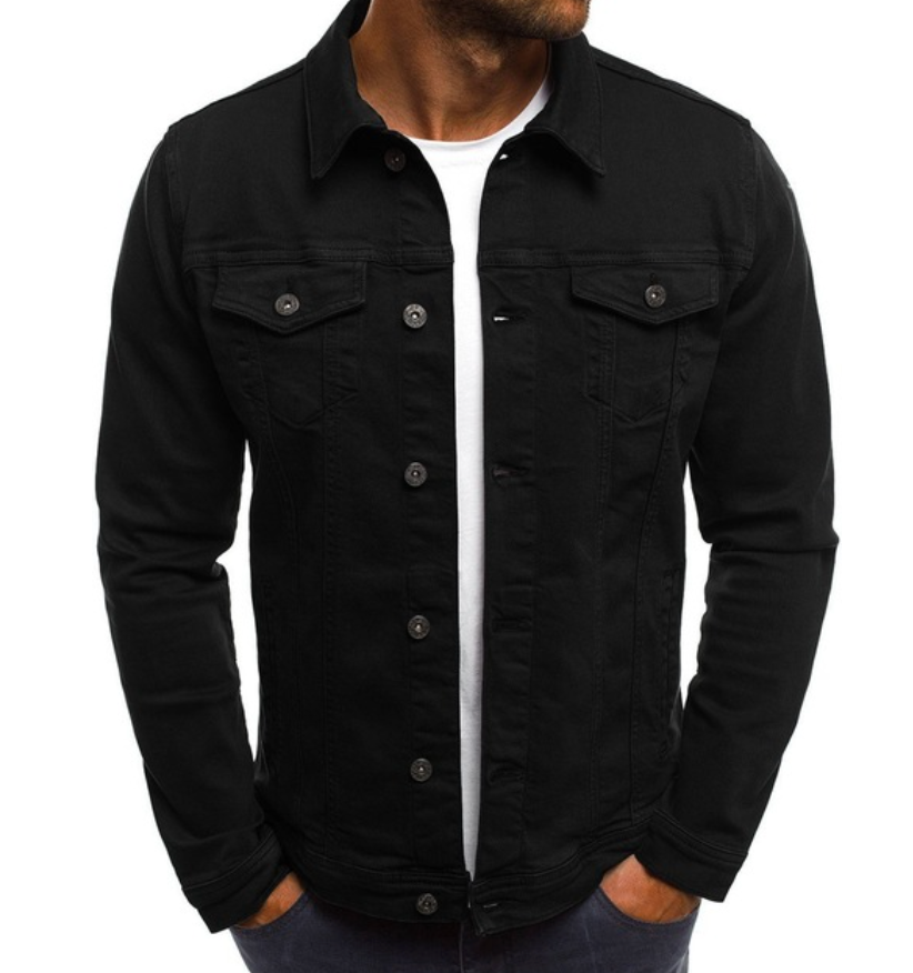 Jeansjacke für den Frühling mit Knöpfen