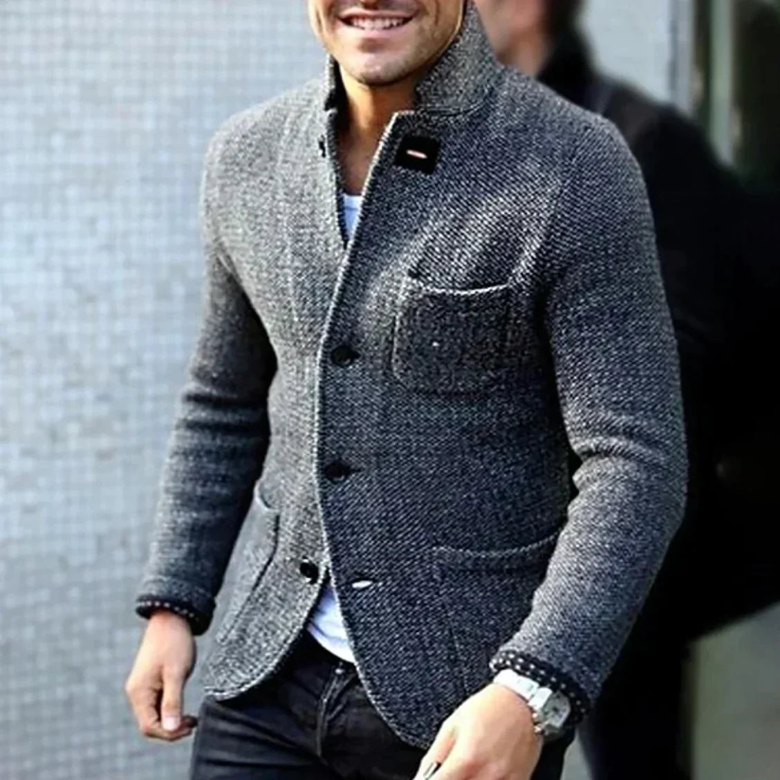 Stylische elegante Jacke mit Kragen