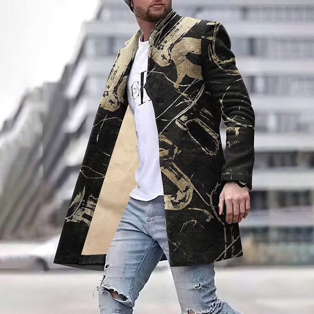 Modische Herrenjacke mit einzigartigem Muster