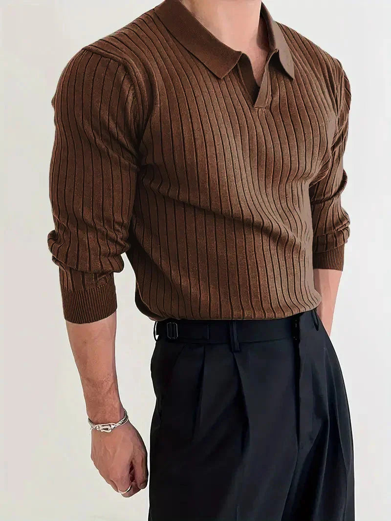 Elegantes Strickpolo für jeden Anlass – Heinz