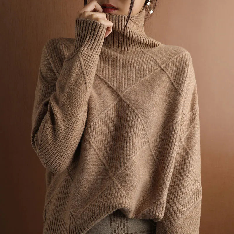 Niobe™ | Strukturiertes Rollkragenpullover