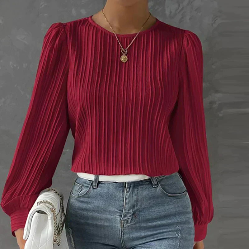 EMMI | PLISSIERTE BLUSE