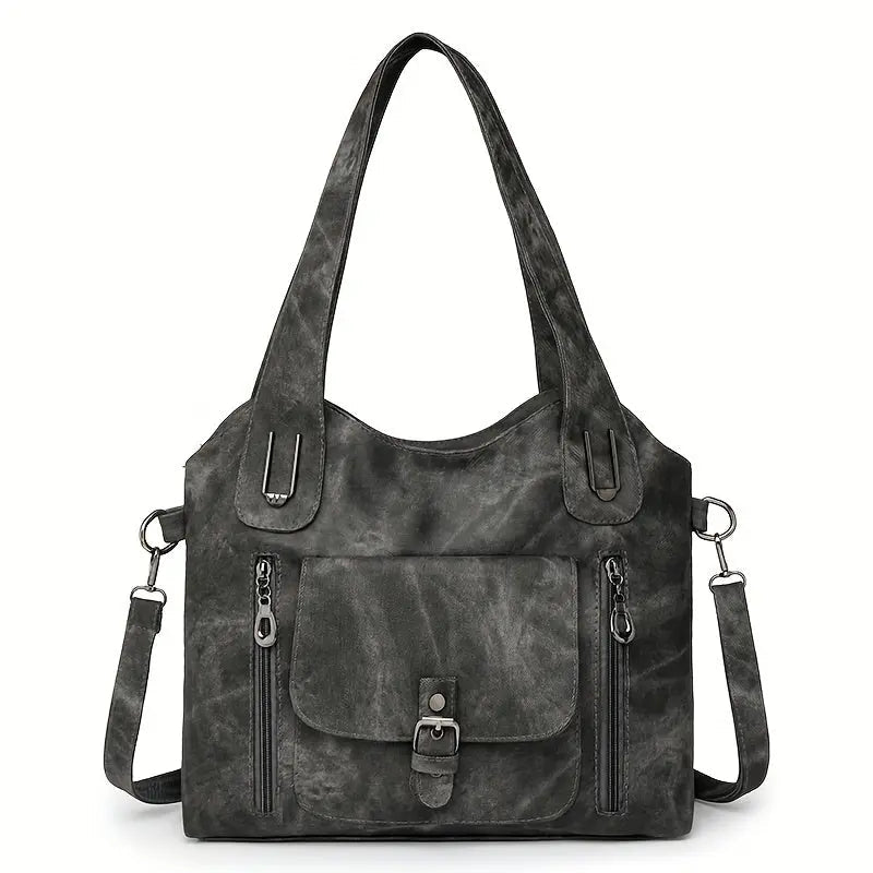 Ingrids Vintage-Charme | Kunstleder-Schultertasche