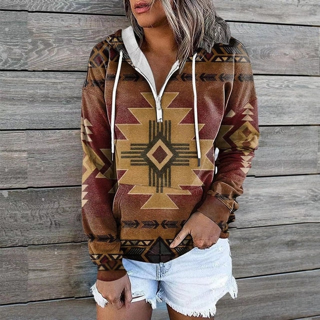 Kallista | Ethnische Hoodies für Damen