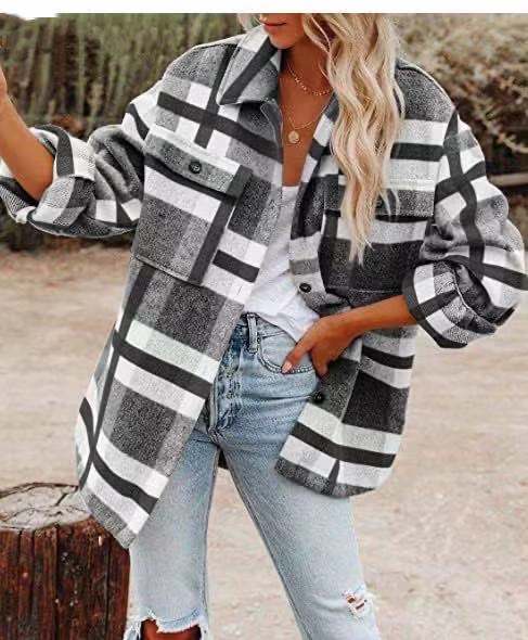 Gudrun | Winter-Karierte Jacke