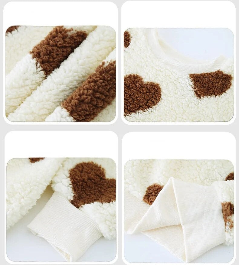 Warmer Pullover Mit Herzen Für Gemütlichen Wintercharme Für Frauen