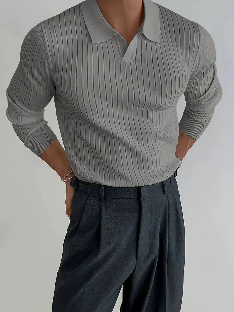 Elegantes Strickpolo für jeden Anlass – Heinz