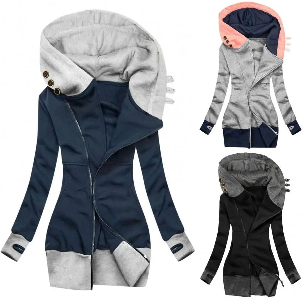 Winterjacke mit Reißverschluss für Damen