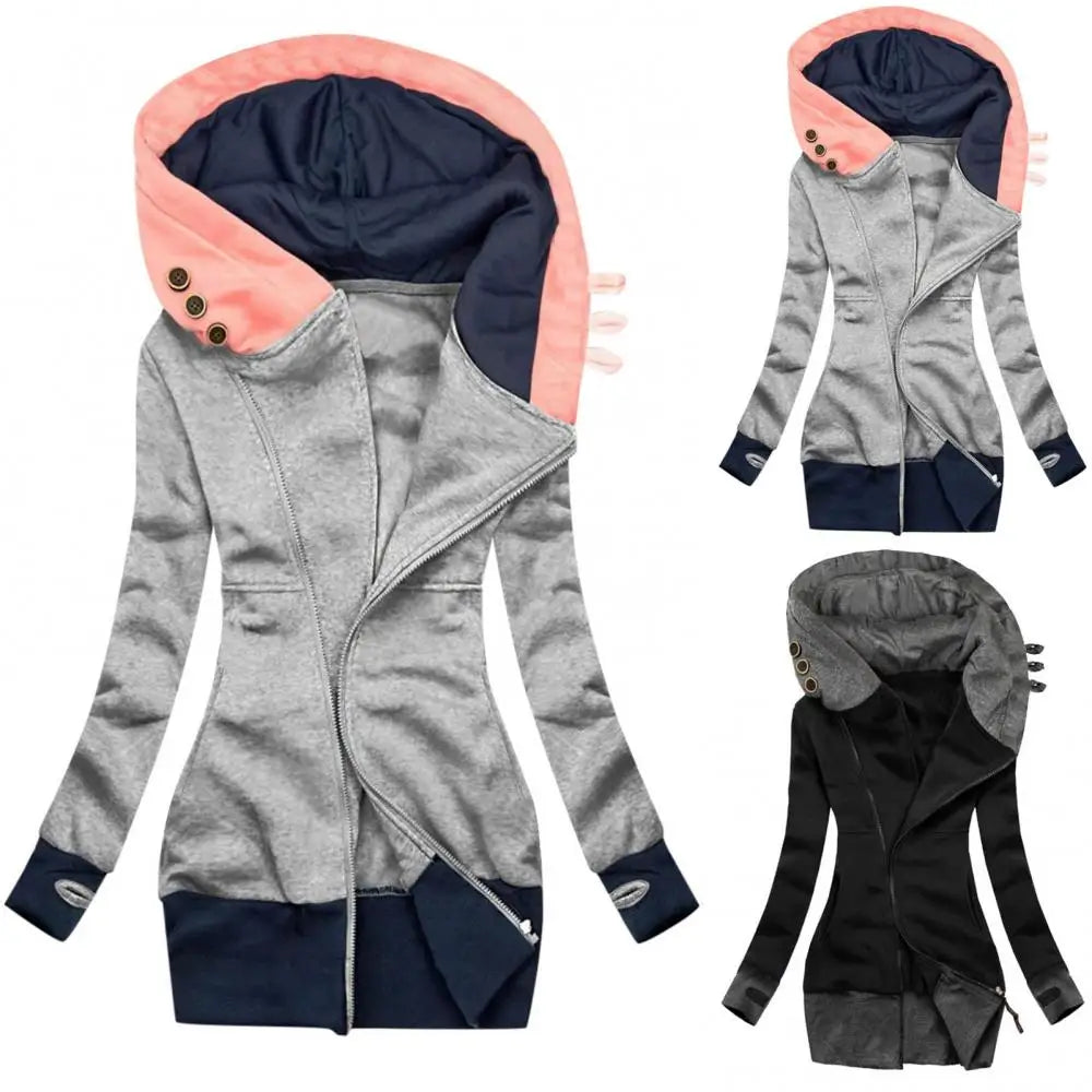 Winterjacke mit Reißverschluss für Damen