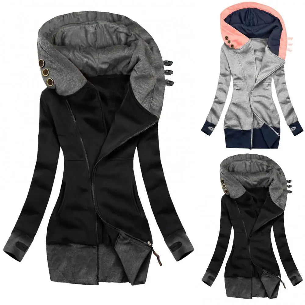 Winterjacke mit Reißverschluss für Damen