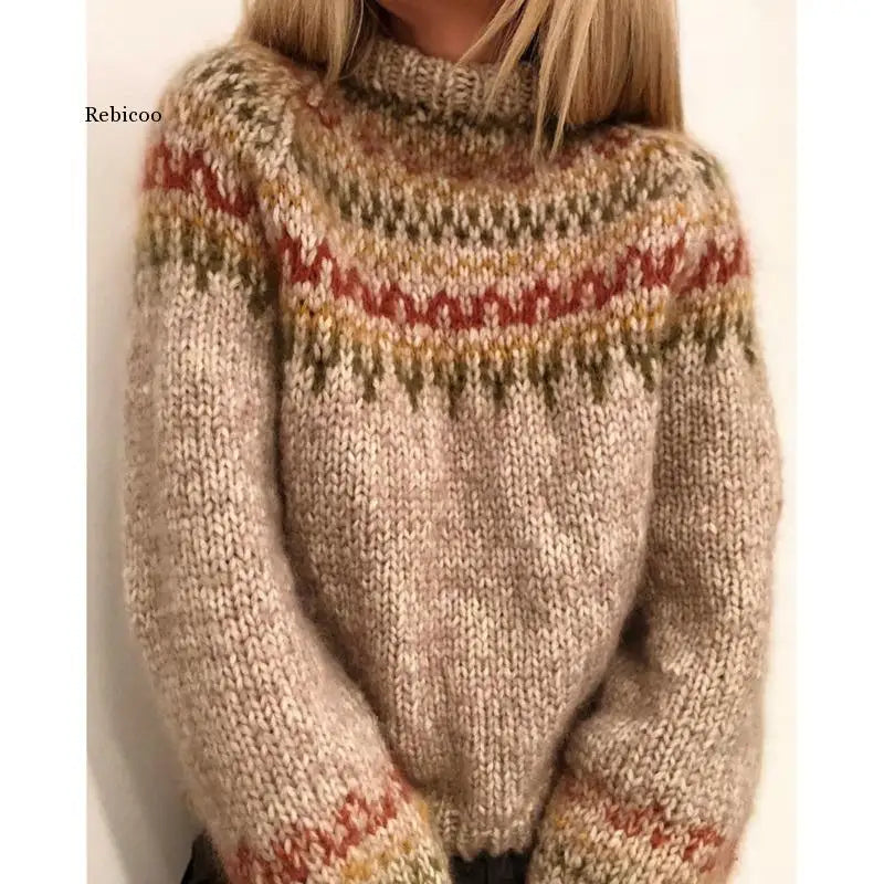 Warmer Loose Fit Pullover für Frauen