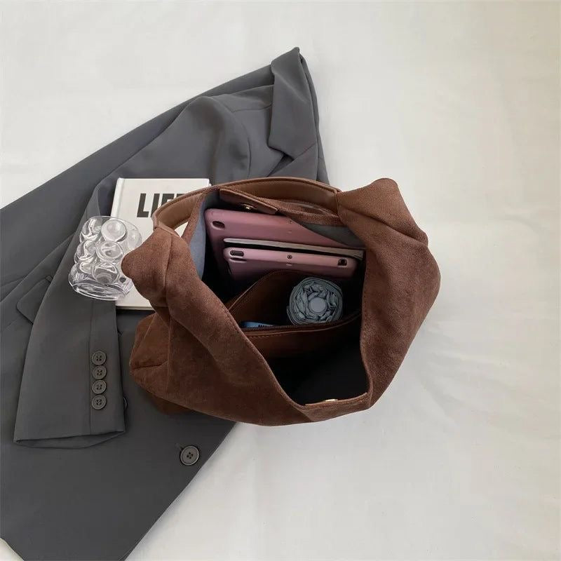 Luxuriöse Samt-Tote-Tasche Für Frauen